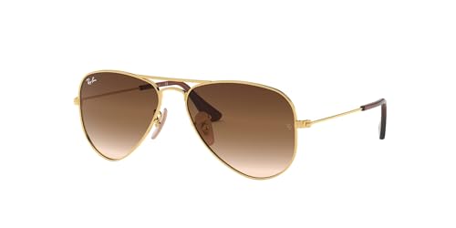 Ray-Ban Unisex-Kinder 9506s Sonnenbrille, Gold (Gold/Brown Gradient), 50