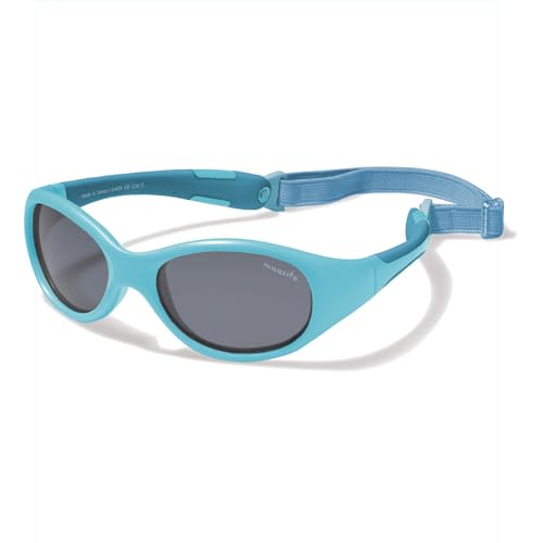Mausito Sonnenbrille Kinder 2-4 Jahre Jungen I VERGLEICHSSIEGER Kindersonnenbrille mit Band I 100% UV Schutz I BIEGSAME Sonnenbrille für Kinder I Europäisches Design Sonnenbrille Kind