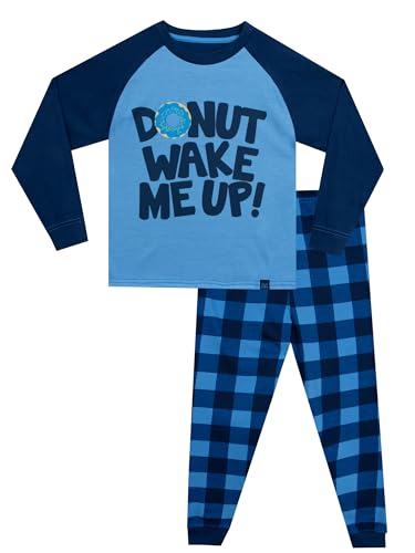 Harry Bear Schlafanzüge Für Jungen | Pyjama Kinder Junge | Schlafanzug Kinder | Blau | 152