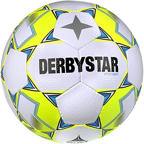 Derbystar Unisex Jugend Apus Light v23 Fußball, weiß gelb, 5